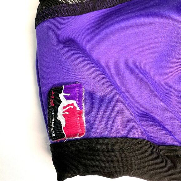 Pole Fit Purple Mesh Racerback Sports Bra – Size S – Pole Dance Activewear - Picture 2 of 4